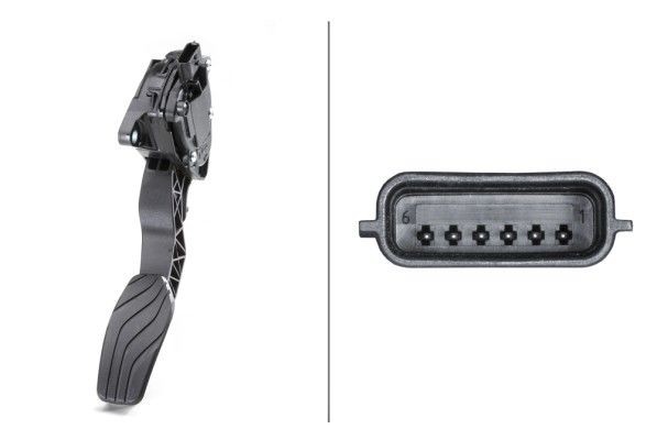 HELLA Sensor, speederposition 6PV 009 978-761 HELLA 6PV 009 978-761 NISSAN Micra IV Hatchback (K13KK) Sensor, gaspedalindstilling til en rimelig pris
