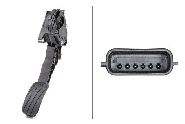 HELLA Capteur pour pédale d'accélérateur 6PV 009 978-781 HELLA 6PV 009 978-781 d'origine Capteur de position de la pédale Renault Laguna 2 Grandtour coût