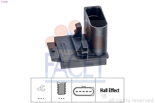 FACET Commande, embrayage (régulateur de vitesse) 7.1310 FACET 7.1310 Contacteur d'embrayage VW Polo Classic 6kv prix