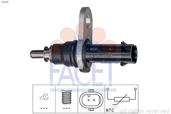 FACET Sensor, oljetemperatur 7.3356 Oljetemperatur sensor FACET NV200 7.3356 billige