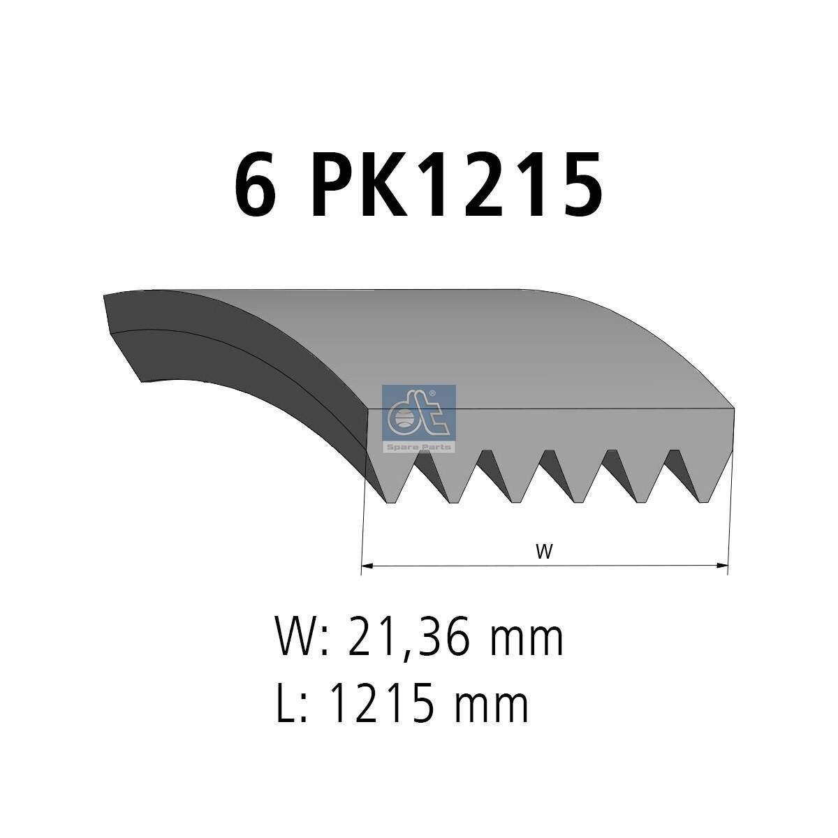 DT Spare Parts Keilrippenriemen 7.54819 Flachriemen DT Spare Parts Renault KANGOO 7.54819