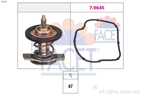 FACET Kühlwasserthermostat 7.8595 Kühlmittelthermostat FACET Tesla MODEL 3 7.8595