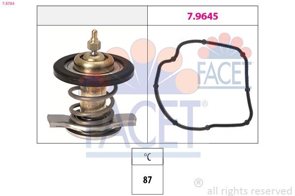 FACET Termostaat, Jahutusvedelik 7.8784 FACET Termostaat MERCEDES-BENZ 7.8784