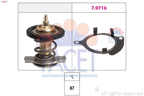 FACET Kühlwasserthermostat 7.8820 Kühlmittelreglergehäuse FACET ID.3 7.8820 günstig
