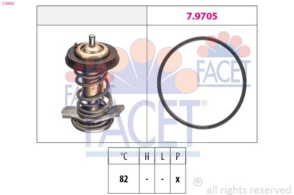 FACET Kühlwasserthermostat 7.8842 Kühlmittelreglergehäuse FACET MODEL 3 7.8842 günstig