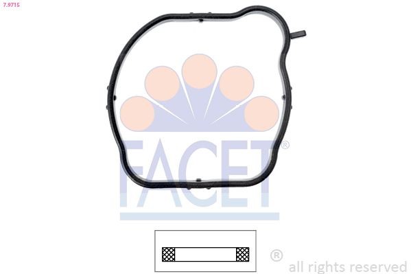 FACET Guarnizione, Termostato 7.9715 FACET 7.9715 Guarnizione termostato Volvo V60 155 prezzo