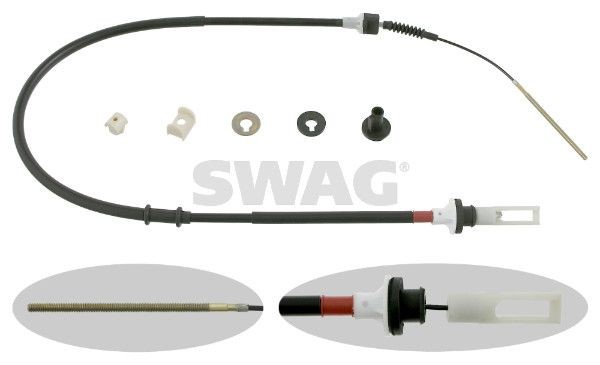 SWAG Koblingskabel 70 91 2756 70 91 2756 Koblingskabel SWAG TOYOTA AYGO