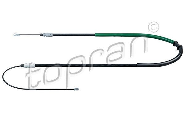 TOPRAN Tautrekk, håndbremse 701 494 701 494 Håndbremsekabel OPEL ZAFIRA TOPRAN