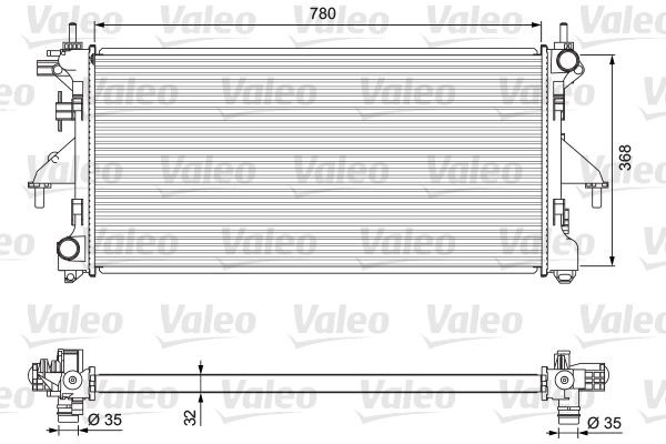 Kylare VALEO 701727 VALEO 701727 Kylmodul PEUGEOT BOXER 2007