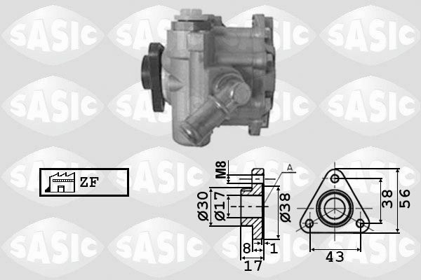 SASIC Stuurbekrachtigingspomp 7076049 Servopomp SASIC VOLVO 7076049