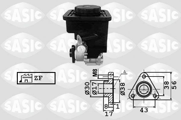 SASIC Servopumpe 7076050 Elektrische Servopumpe SASIC Audi A1 7076050