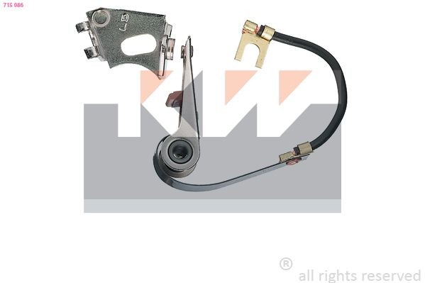 KW Contactpuntset, stroomverdeler 715 086 KW 715086 Stroomverdeler Renault 18 originele