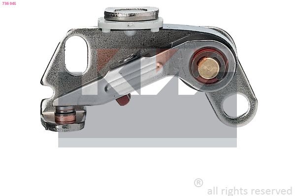 KW Jogo de contactos, distribuidor de ignição 715 124 715 124 Distribuidor de ignição KW HONDA LOGO