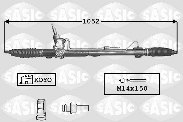 SASIC Prevodka riadenia 7170028 SASIC 7170028 originálne Hrebeňové riadenie Peugeot 407 Sedan cena