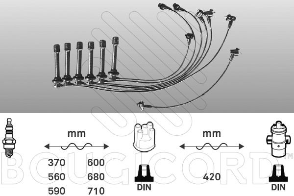 EFI AUTOMOTIVE Ignition Cable Kit 7192 LEXUS EFI AUTOMOTIVE ignition leads 7192