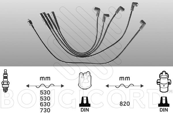 EFI AUTOMOTIVE Bougiekabels 7233 7233 Bougiekabel EFI AUTOMOTIVE HONDA HR-V