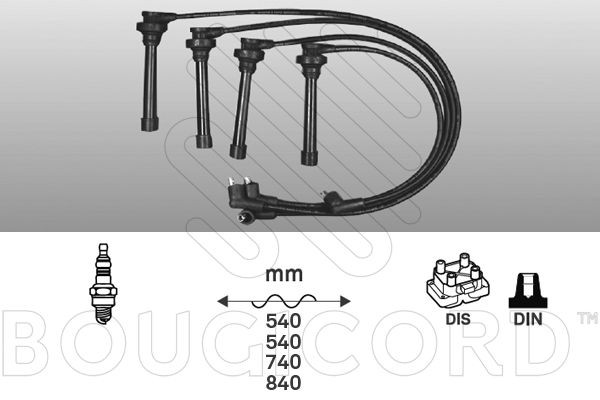 EFI AUTOMOTIVE Tennplugg kabelsett 7237 7237 Pluggledninger EFI AUTOMOTIVE MITSUBISHI ASX