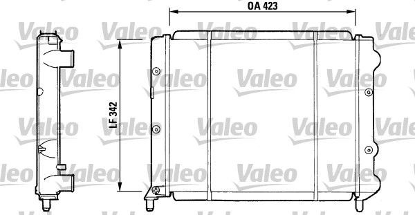 VALEO Radiateur du moteur 730081 730081 VALEO Radiateur d'eau Lancia pas cher