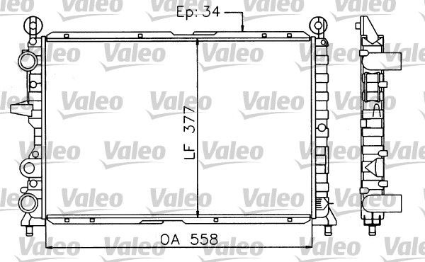 VALEO Radiateur du moteur 730963 730963 VALEO Radiateur de refroidissement Lancia pas cher
