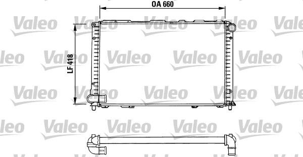 VALEO Radiateur du moteur 731280 VALEO Radiateur moteur LANCIA 731280