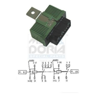 MEAT & DORIA Relæ, benzinpumpe 73240130 pris Brændstofpumperelæ FIAT 73240130 MEAT & DORIA