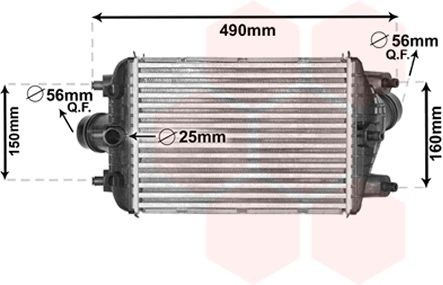 Intercooler VAN WEZEL 74004081 VAN WEZEL 74004081 Radiateur de turbo PORSCHE 911 2007