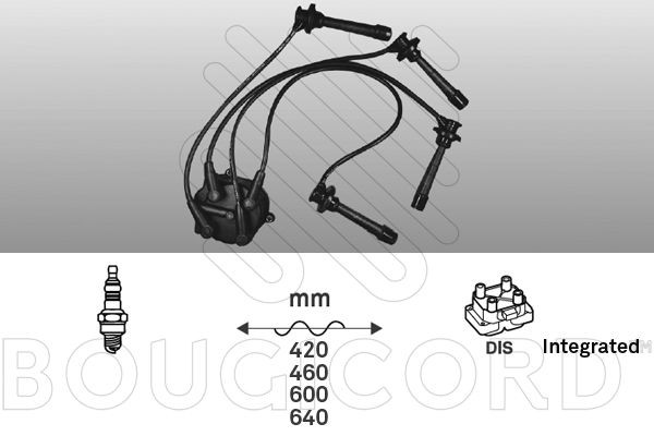 EFI AUTOMOTIVE Tennplugg kabelsett 7409 7409 Pluggledninger EFI AUTOMOTIVE TOYOTA AVENSIS