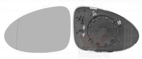 VAN WEZEL Speilglass, ytterspeil 7421837 VAN WEZEL 7421837 Sladrespeil Porsche 911 964 Cabrio billige
