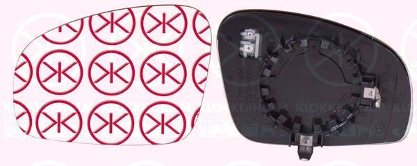 KLOKKERHOLM Spoguļstikls, Ārējais atpakaļskata spogulis 75151064 75151064 KLOKKERHOLM Spoguļstikls Skoda lēti
