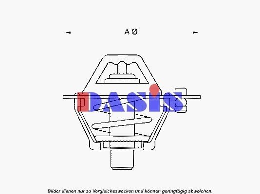 AKS DASIS Θερμοστάτης, ψυκτικό υγρό 751806N Θερμοστάτης AKS DASIS 605 751806N φθηνά