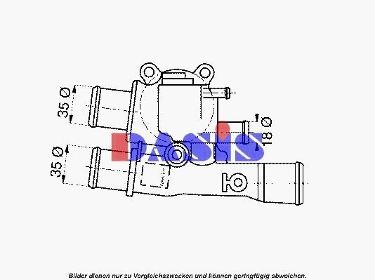 AKS DASIS Termostat chladenia 751822N Termostat AKS DASIS CLIO 751822N lacné