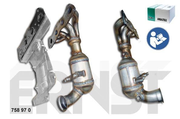 ERNST Catalytic converter 758970 Citroen C-CROSSER ERNST catalytic converter 758970