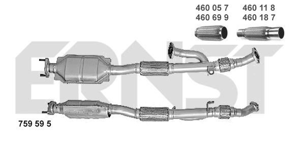 ERNST Katalüsaator 759595 Katalüsaator ERNST Hyundai SANTA FE 759595