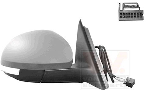 VAN WEZEL Espelho retrovisor 7606818 preço Espelho retrovisor Skoda 5L 7606818 VAN WEZEL