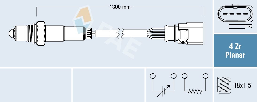 FAE Lambda sonda 77900 Lambda sonda FAE CLA 77900 lacné