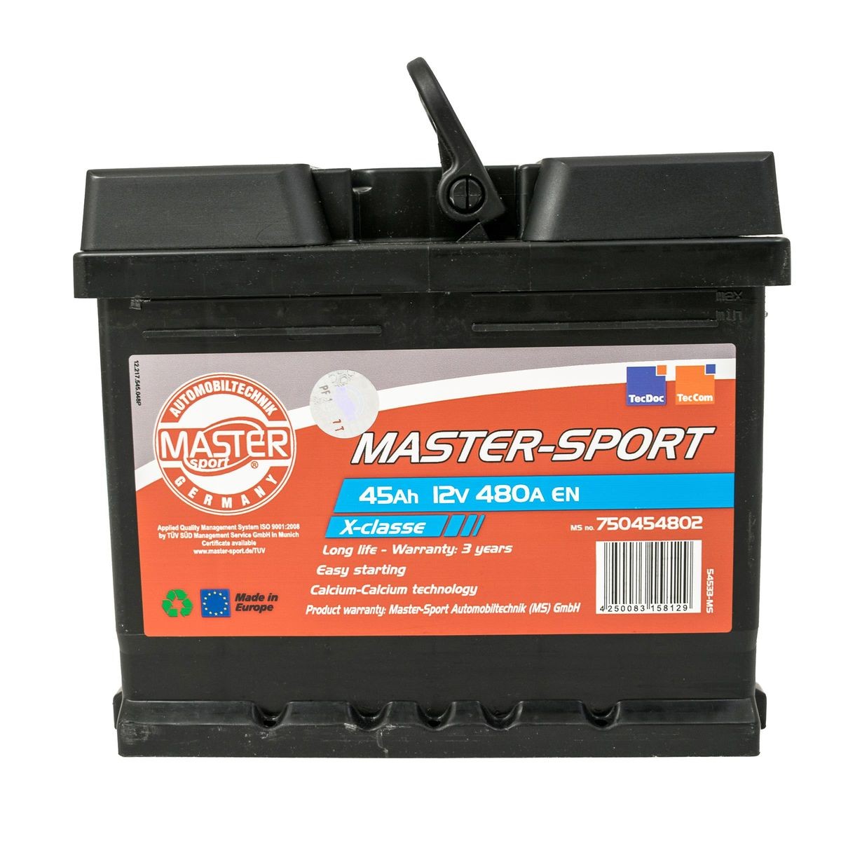 MASTER-SPORT Startbatteri 780454802 MASTER-SPORT Startbatteri SUZUKI 780454802