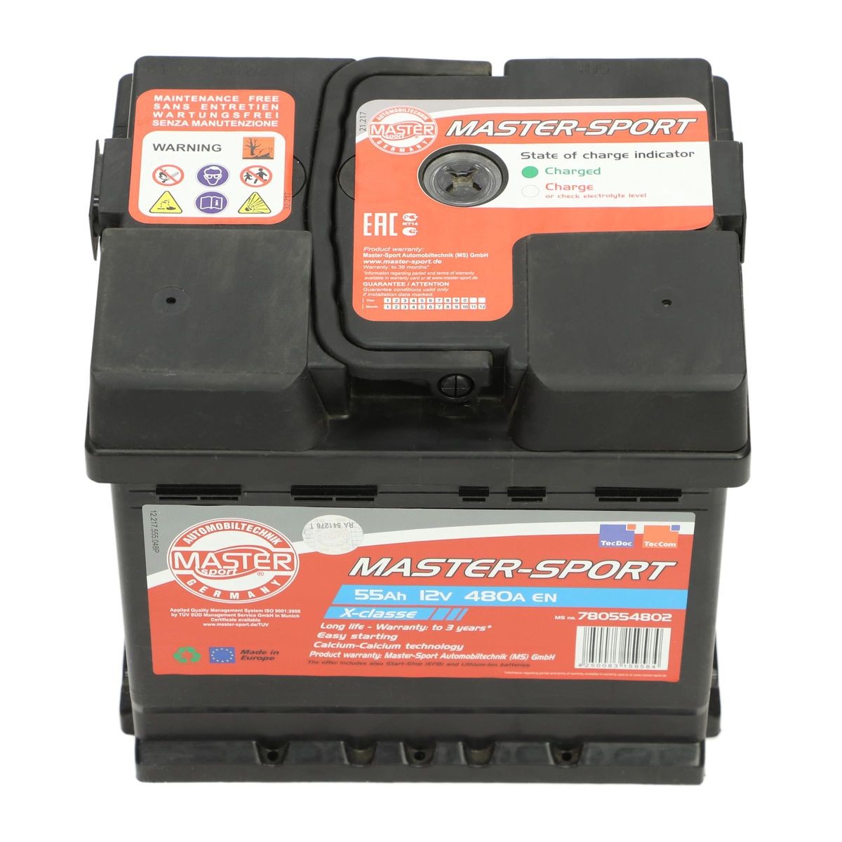 MASTER-SPORT Batteria 780554802 780554802 Batteria DODGE AVENGER MASTER-SPORT costo