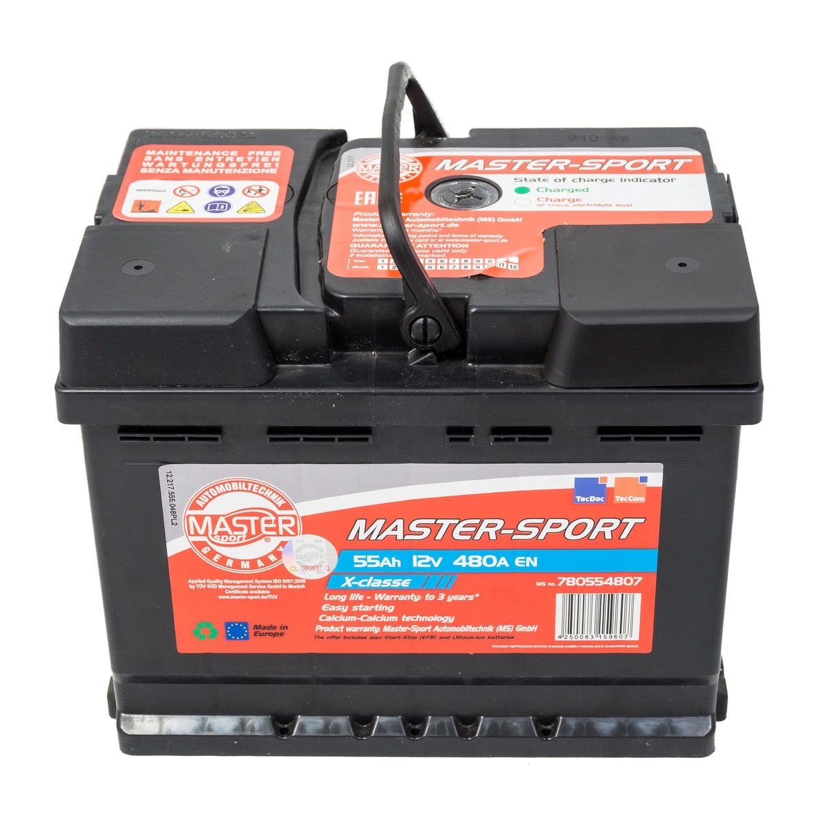 MASTER-SPORT Startbatteri 780554807 780554807 Bilbatteri VW PASSAT MASTER-SPORT