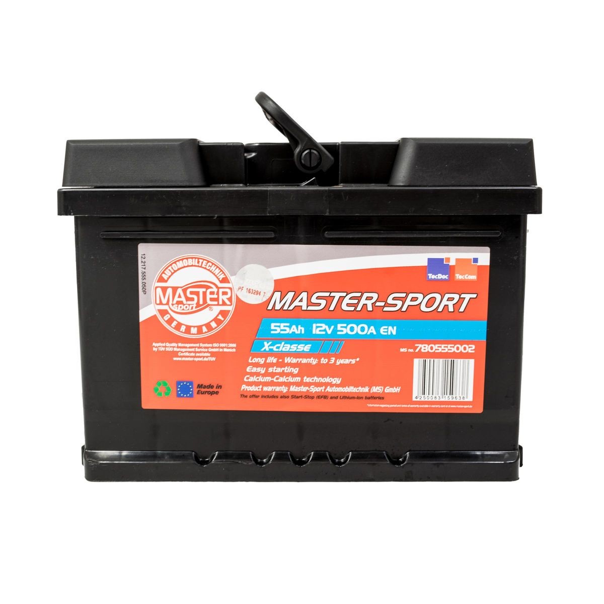 MASTER-SPORT Starterbatteri 780555002 MASTER-SPORT Startbatteri CITROËN 780555002