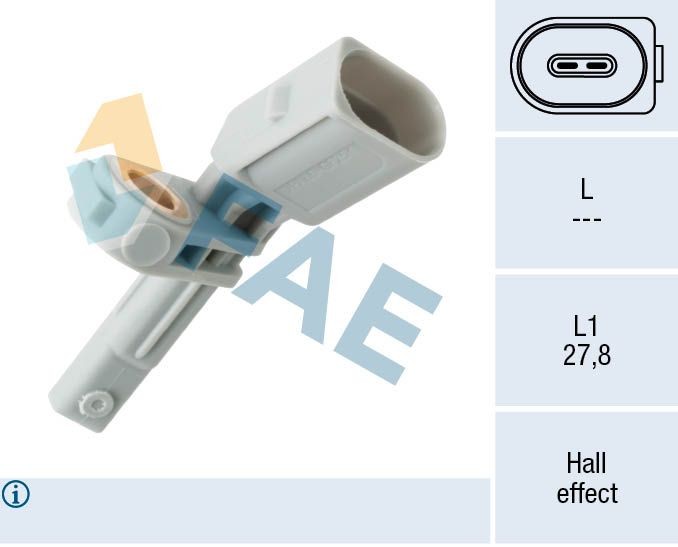 FAE Capteur ABS 78141 Sonde ABS FAE CITIGO 78141 pas cher