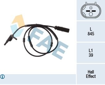 FAE Snímač počtu otáčok kolesa 78292 78292 Snímač ABS BMW X1 FAE