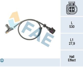 FAE ABS-givare 78295 78295 ABS-givare FAE FORD TRANSIT CONNECT
