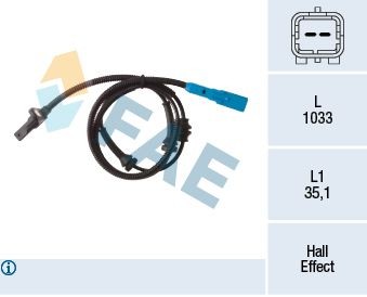 FAE Wielsnelheidssensor (ABS) 78313 Abs sensor FAE 607 78313 goedkoop