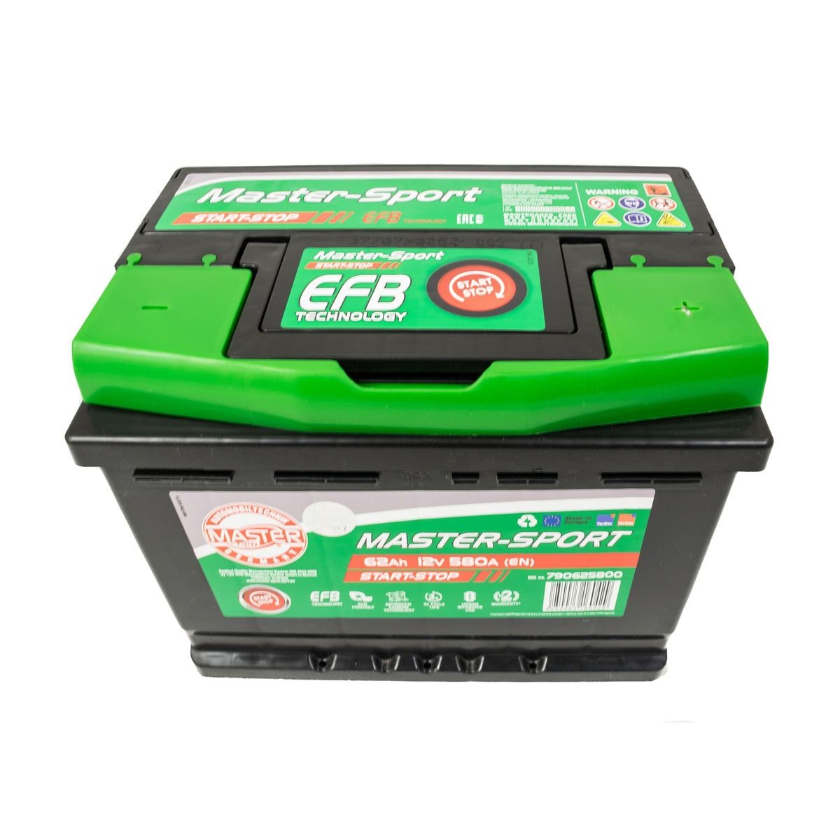 MASTER-SPORT Batteri 790625800 790625800 MASTER-SPORT bilbatterier Nissan QASHQAI