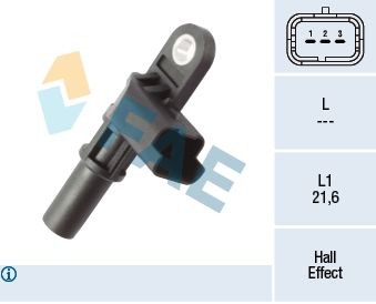 FAE Nokkenassensor 79444 Citroën EVASION Nokkenas-positiesensor FAE 79444