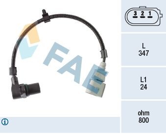 FAE Krumtapsføler 79463 79463 Krumtap sensor SKODA ROOMSTER FAE
