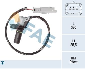 FAE Drehzahlsensor, Schaltgetriebe 79464 Geschwindigkeitssensor FAE Jeep WRANGLER 79464