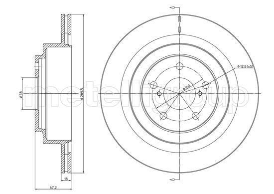 CIFAM Remschijf 800-1149C 800-1149C Remschijf SUBARU FORESTER CIFAM