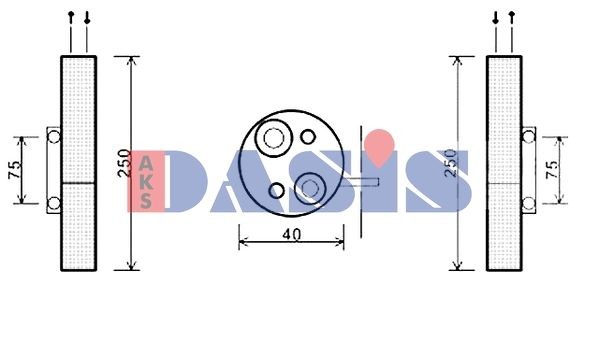 AKS DASIS Klimatrockner 800673N Klimatrockner AKS DASIS Renault 21 800673N