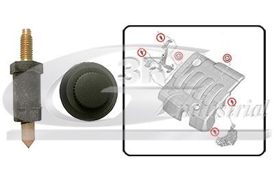 3RG Aanslag, motorafdekking 80203 80203 Motor- / veiligheidsbumper SUZUKI GRAND VITARA 3RG